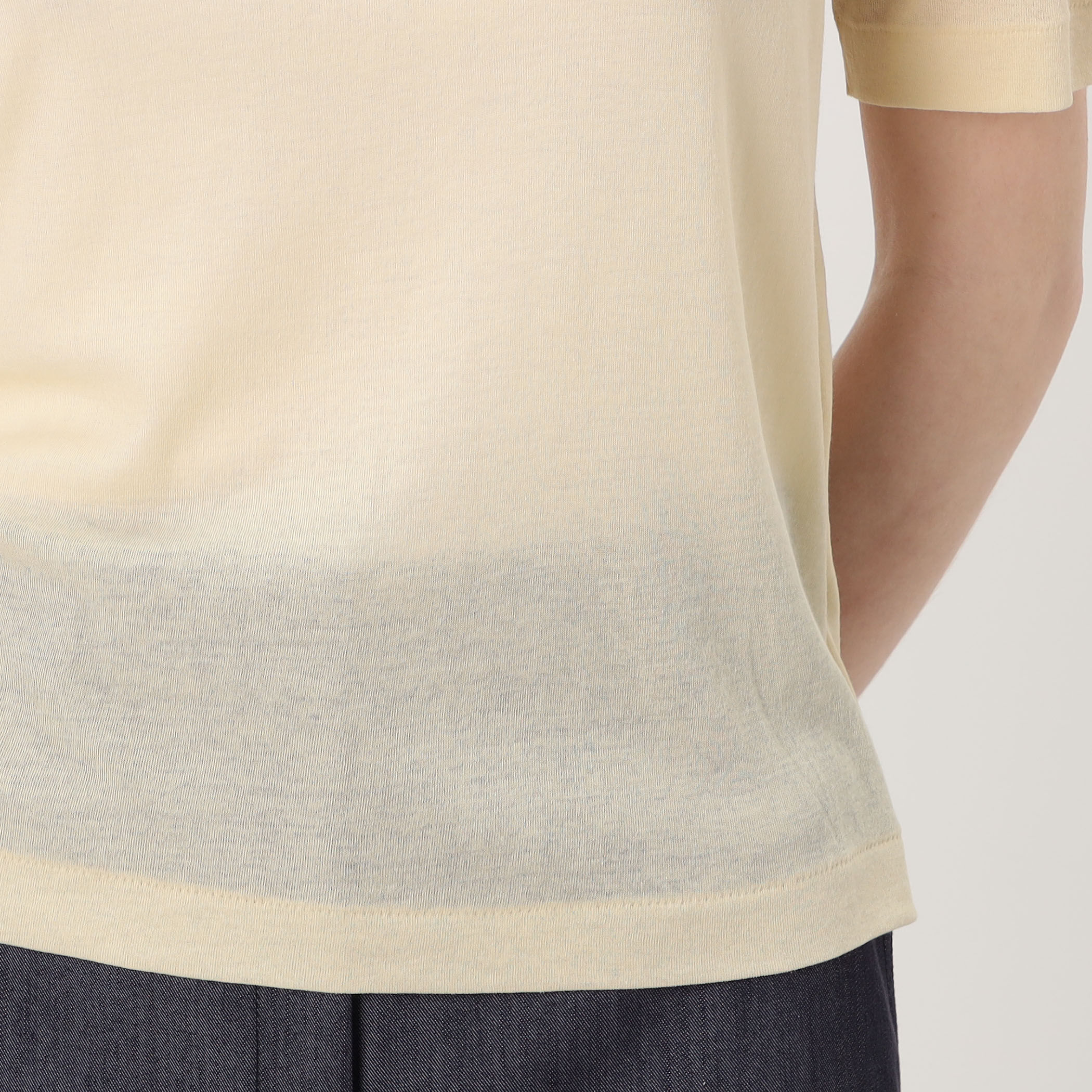 Deuxieme Classe  Sheer ハーフスリーブ プルオーバー シアーウールブレンド ハーフスリーブプルオーバー | maison