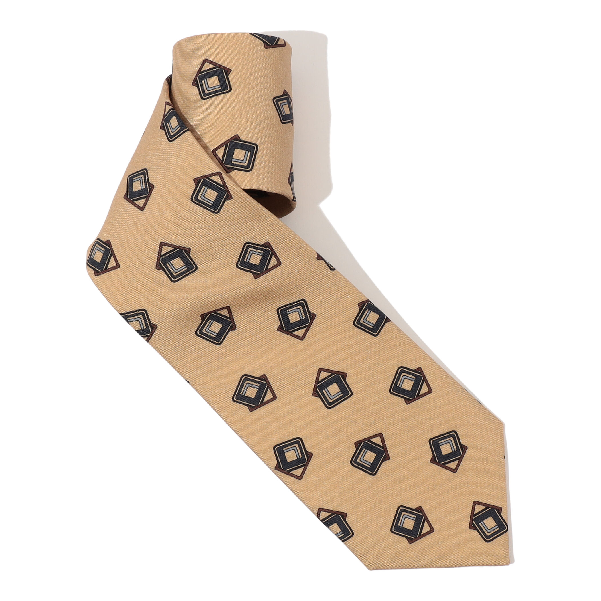 ERRICO FORMICOLA シルクプリント 小紋柄ネクタイ