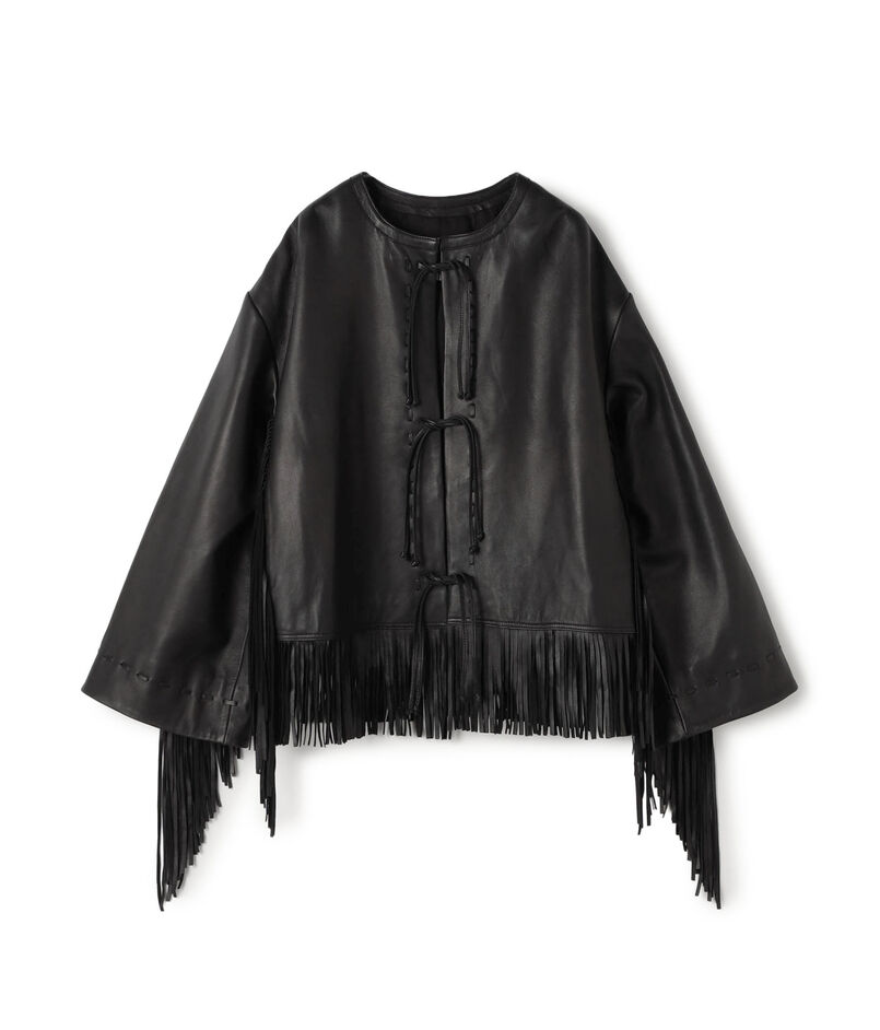 BY MALENE BIRGER ZOENA フリンジレザージャケット