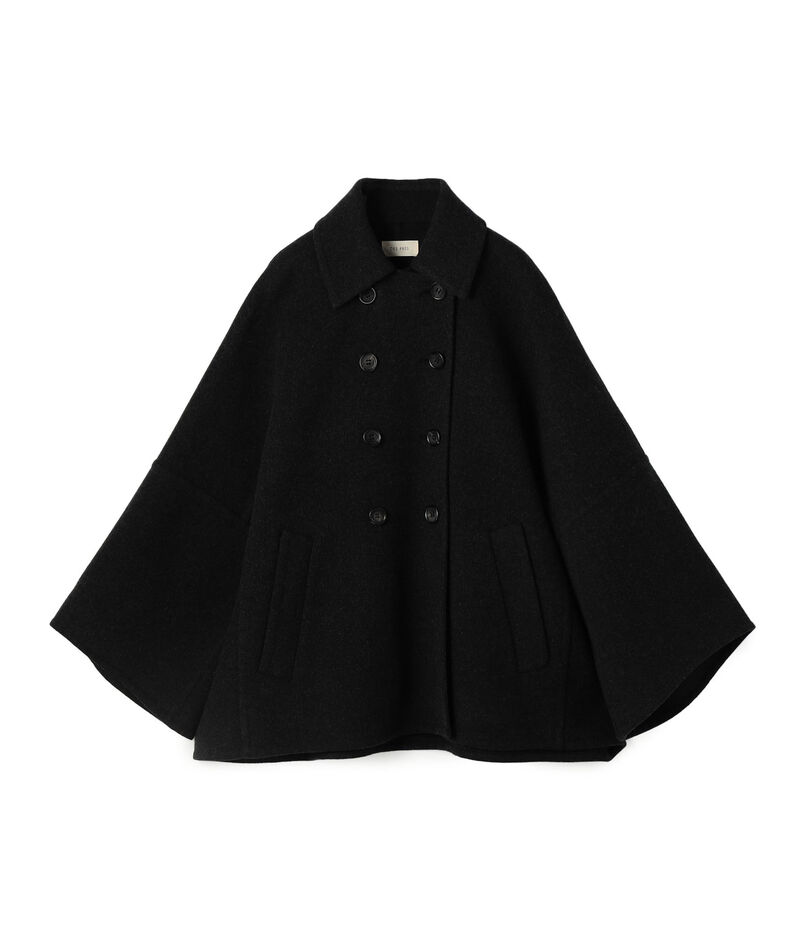 ウールモッサ ステンカラーミディコート