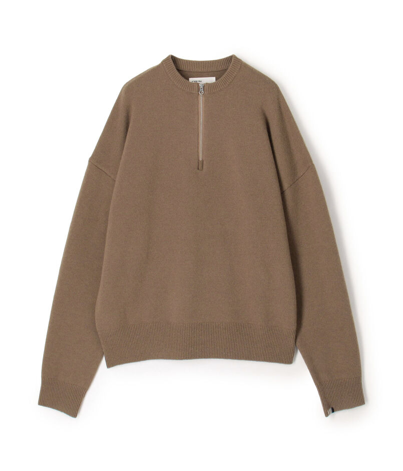 extreme cashmere like ハーフジップ プルオーバー