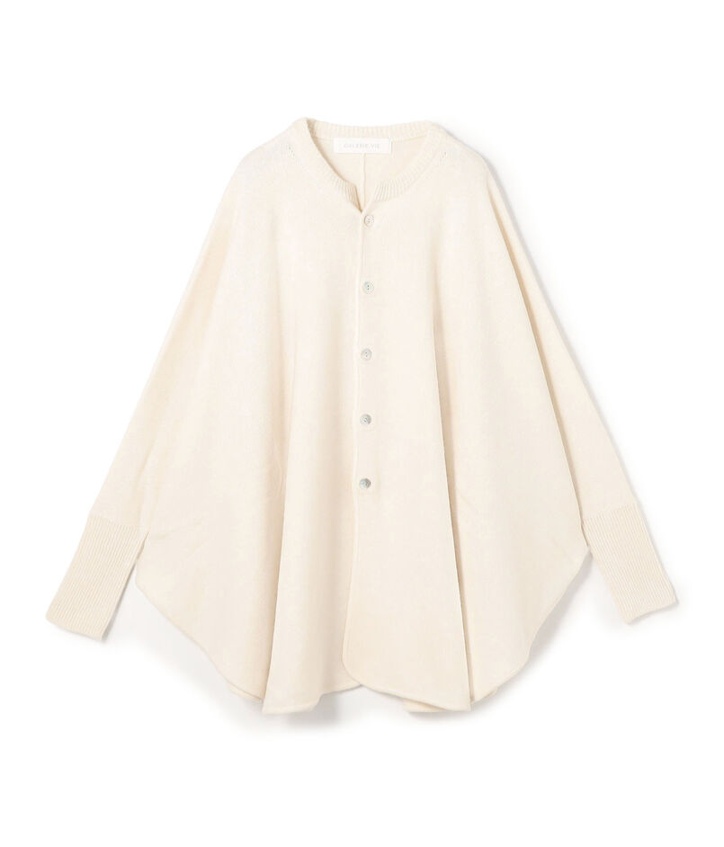 モンゴルカシミヤ オーバルカーディガン