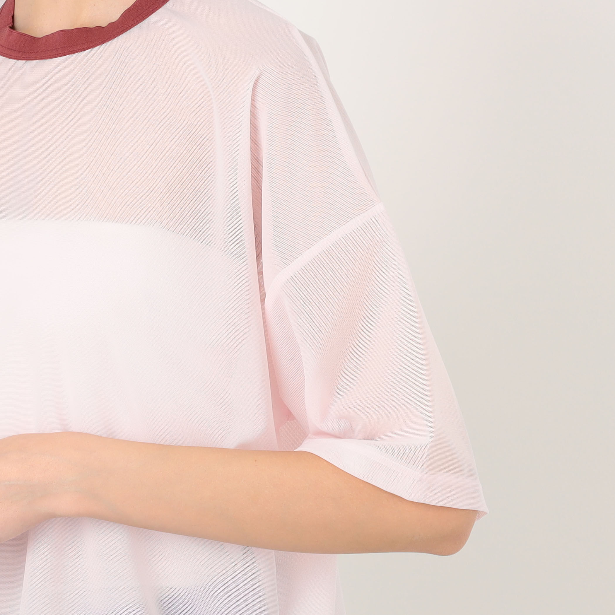 別注】OVERNEATH Net Big T-shirts メッシュネットTシャツ