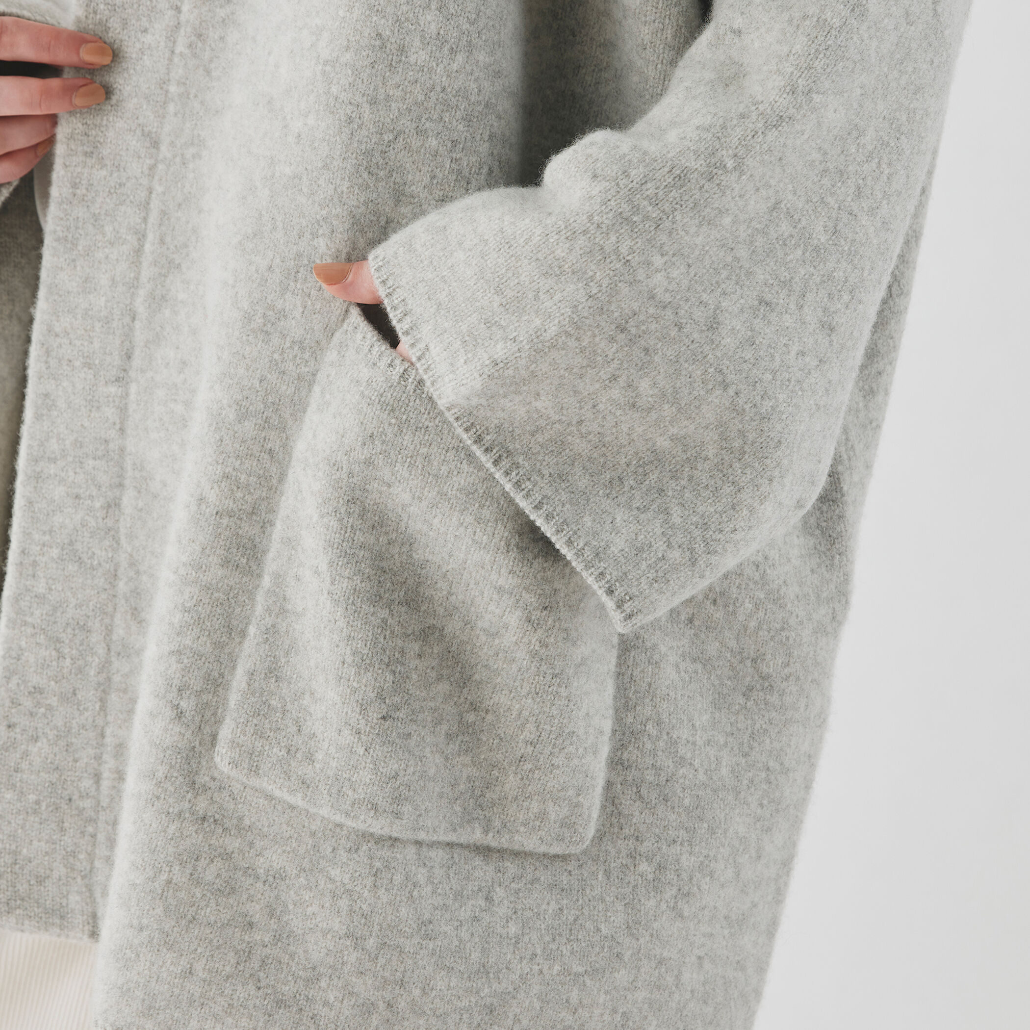 【K】ラムズウールガウンジャケット★ホワイト★新品 ラムズウール ガウンジャケット｜トゥモローランド 公式通販