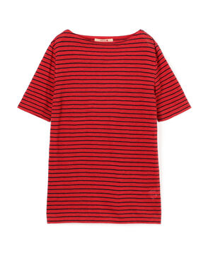 リネンボーダー ハーフスリーブTシャツ