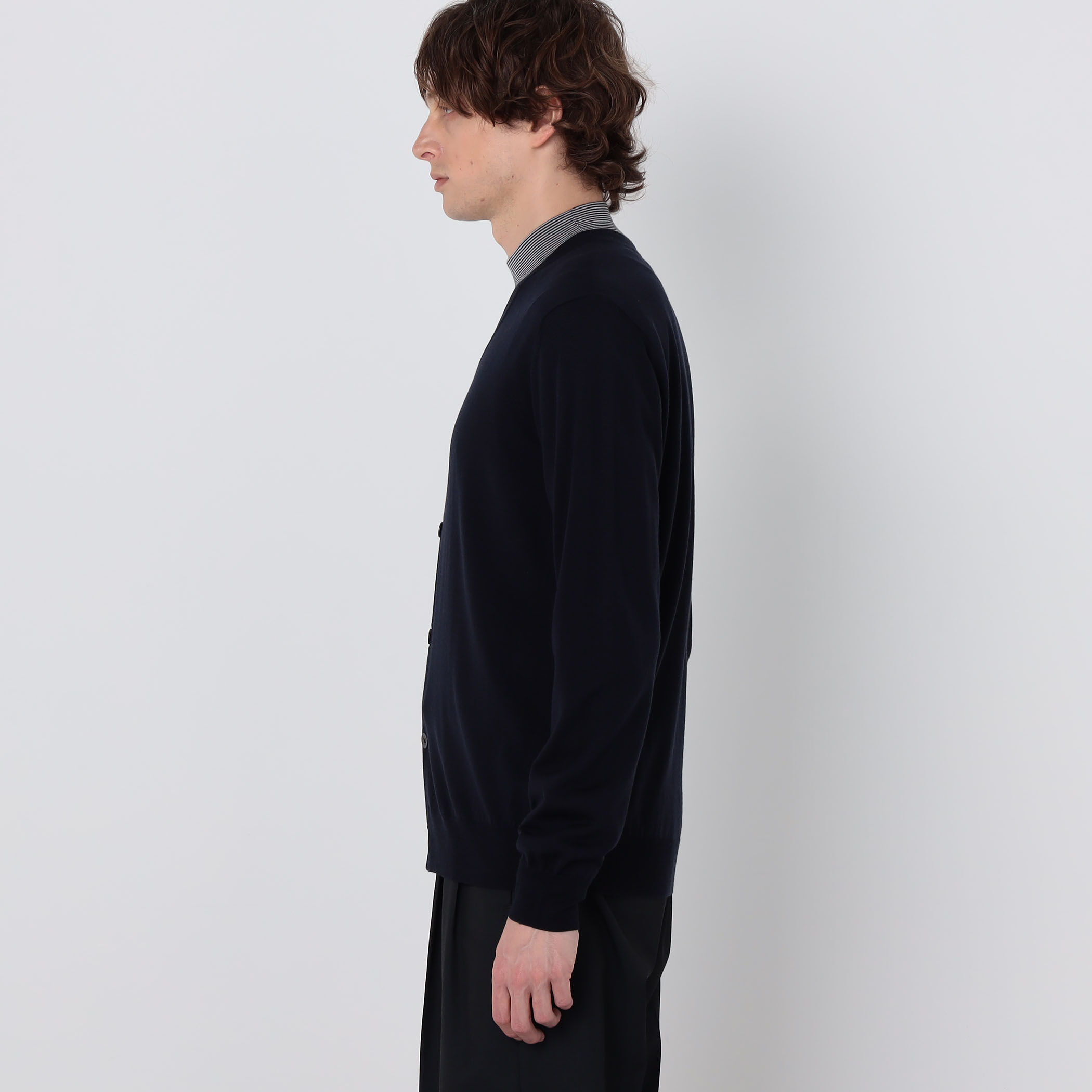 希少！サンローラン16SS 音符カーディガン モヘア セーター ユニセックス新品 TOMORROWLAND tricot スーパーファインメリノウール Vネック