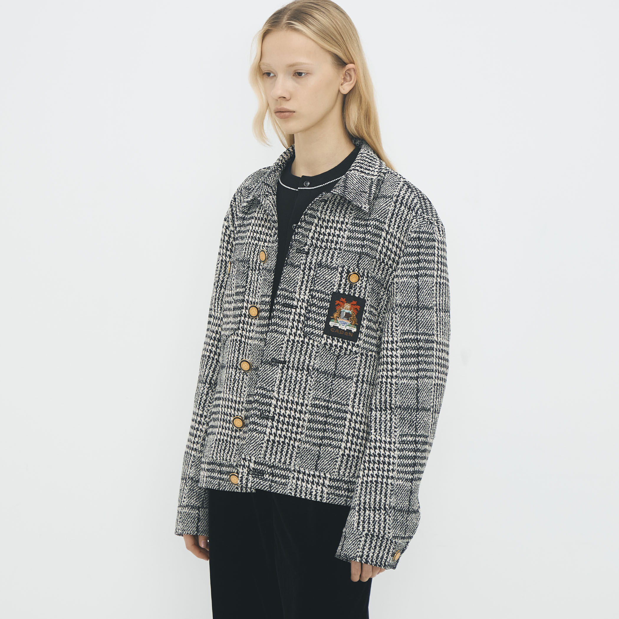 グレンチェックジャカード ブルゾン｜トゥモローランド 公式通販