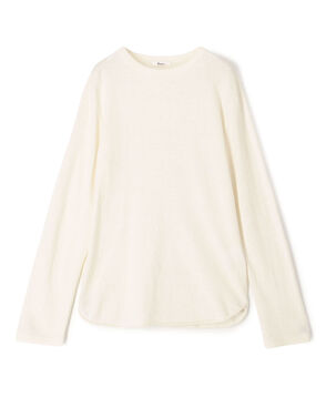 コットンカシミヤ ロングスリーブニット
