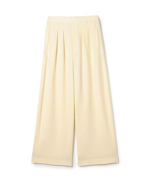 ミルドスムース タックワイドパンツ