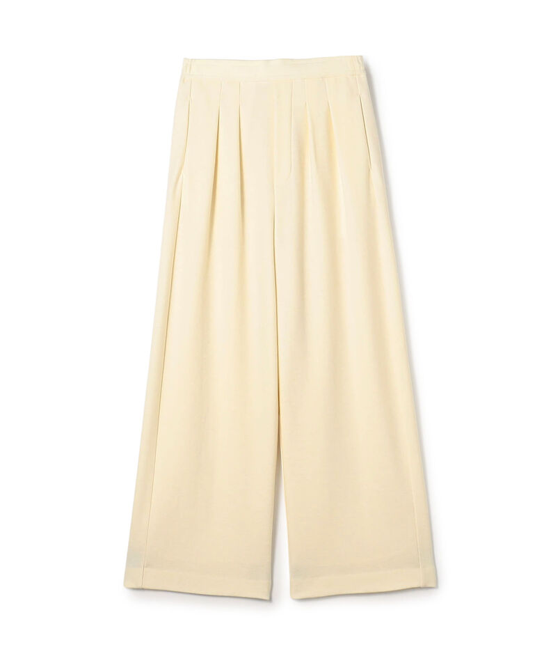 ミルドスムース タックワイドパンツ