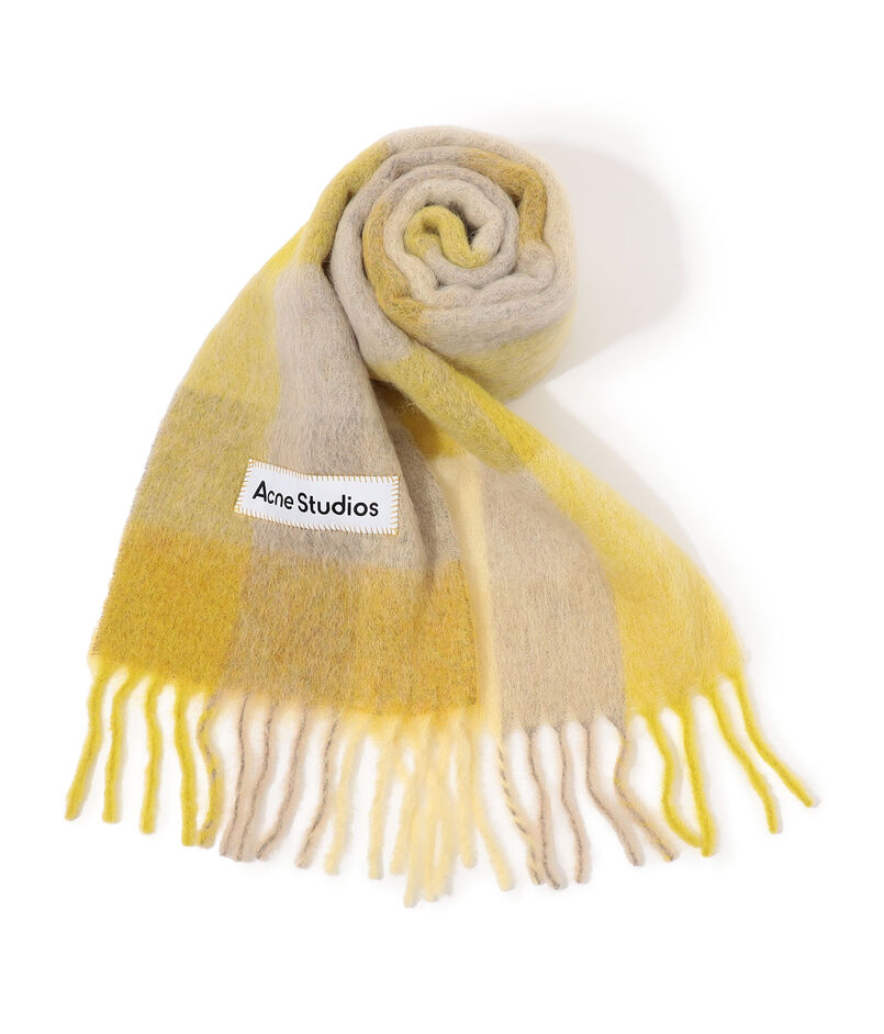 Acne Studios モヘヤチェックスカーフ