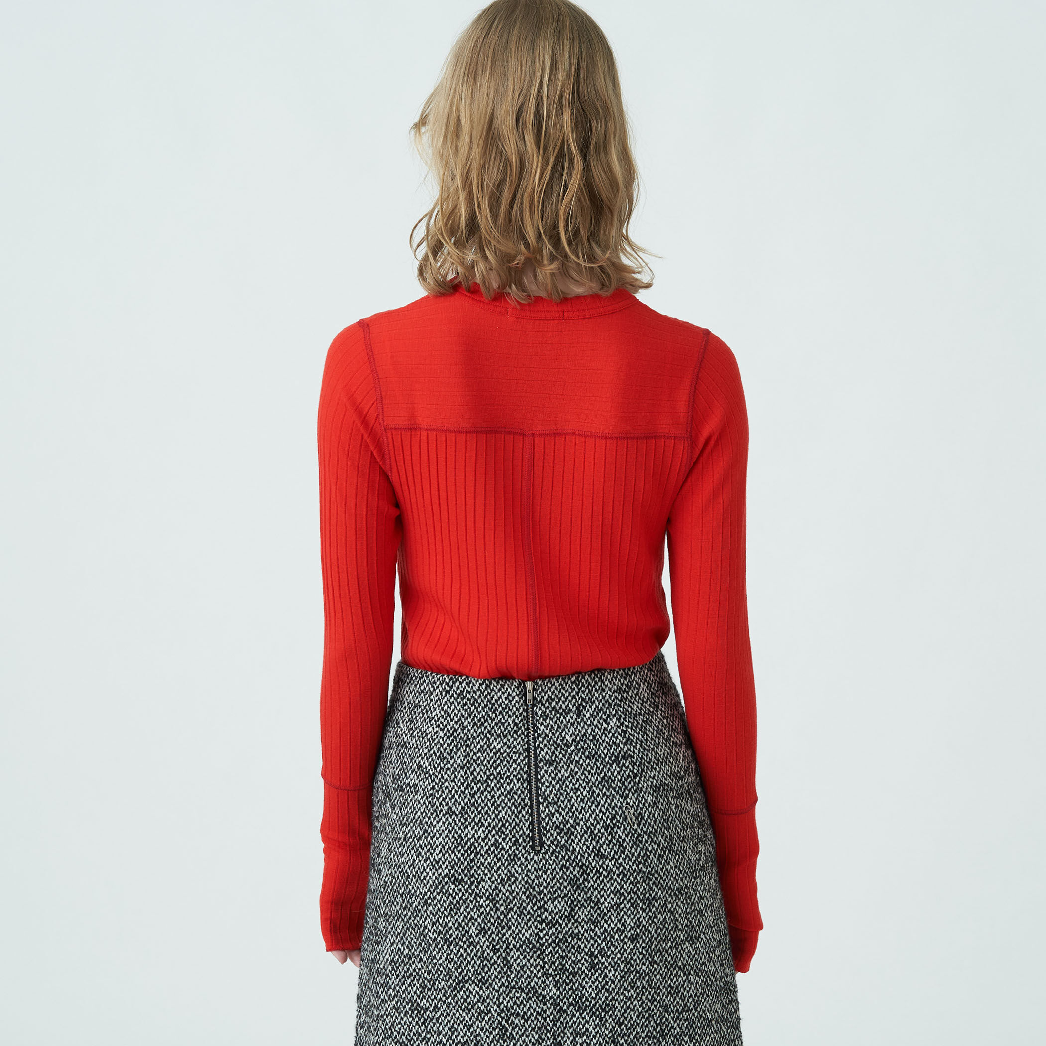 ウールリブ クルーネックプルオーバー｜トゥモローランド 公式通販