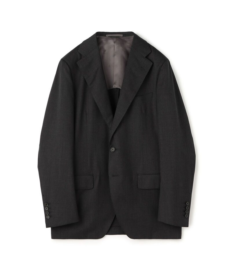ウールツイル シングルブレステッド2Bジャケット E.Zegna