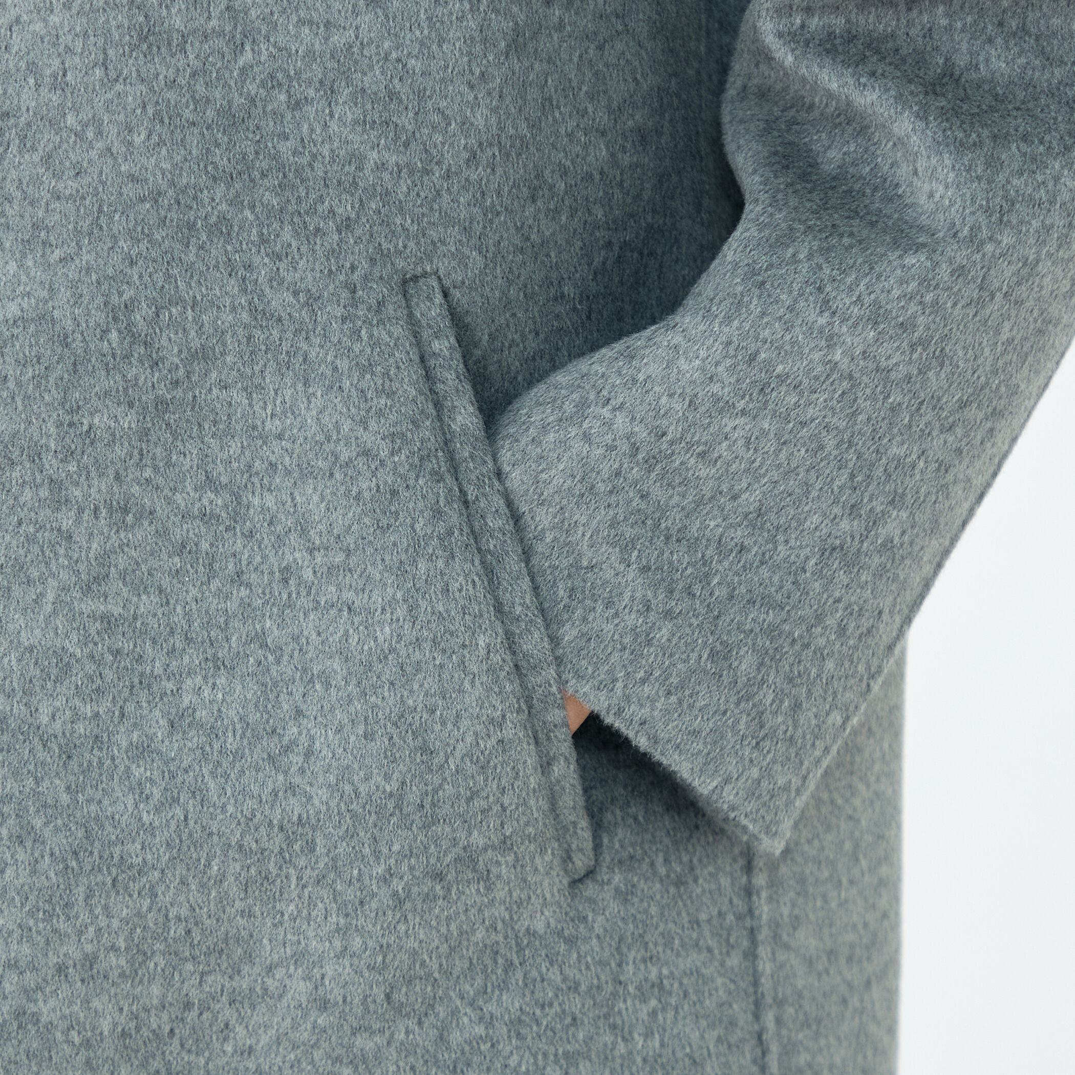 TOMORROWLAND トゥモローランド　グレー チェスターコート ウール TOMORROWLAND 美品 定価6万 トゥモローランド メンズ ニットメルトン