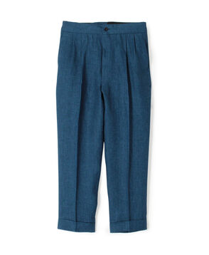 リネン バックベルト ペグトップスラックス SOLBIATI