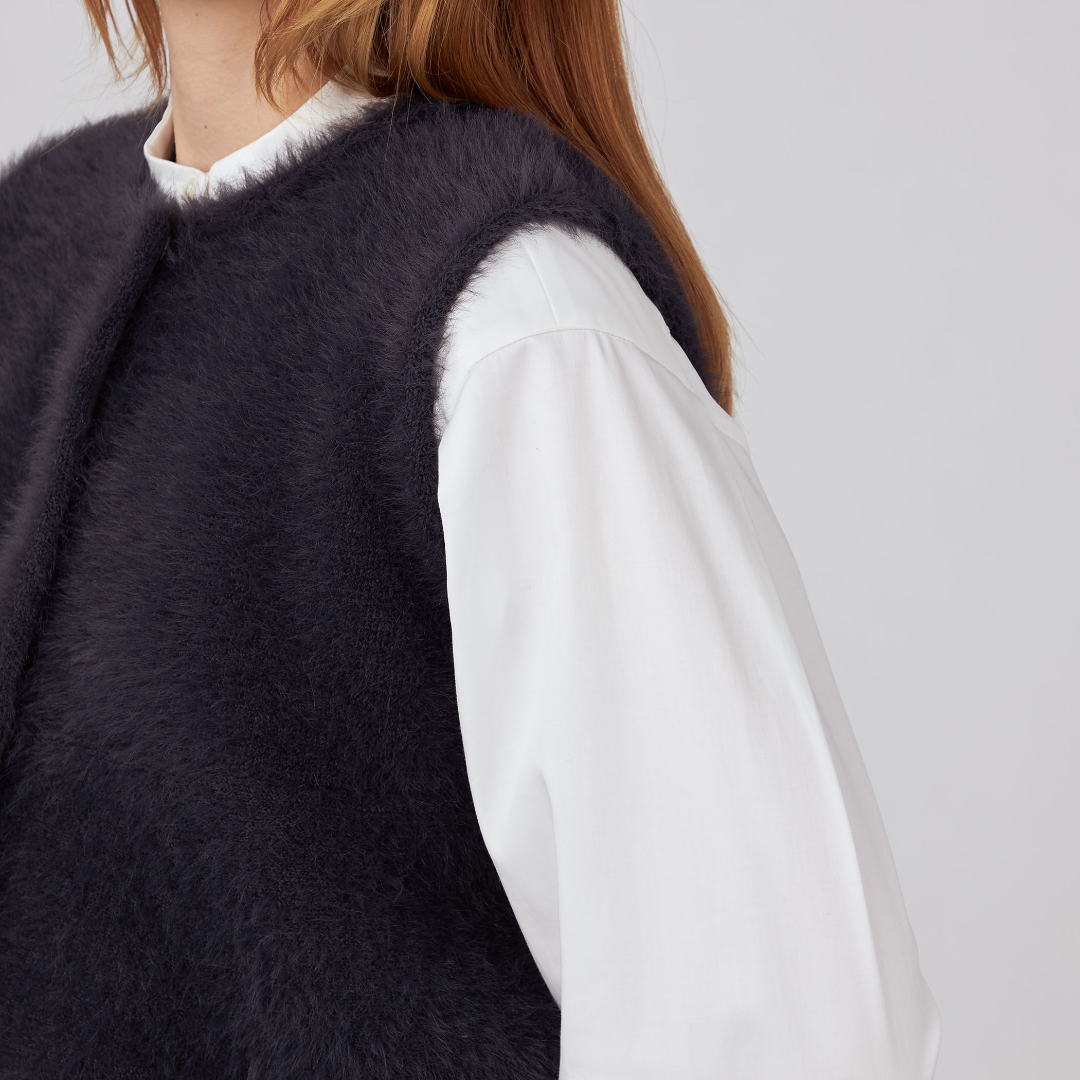 □フェザーヤーン ペプラムベスト｜トゥモローランド 公式通販