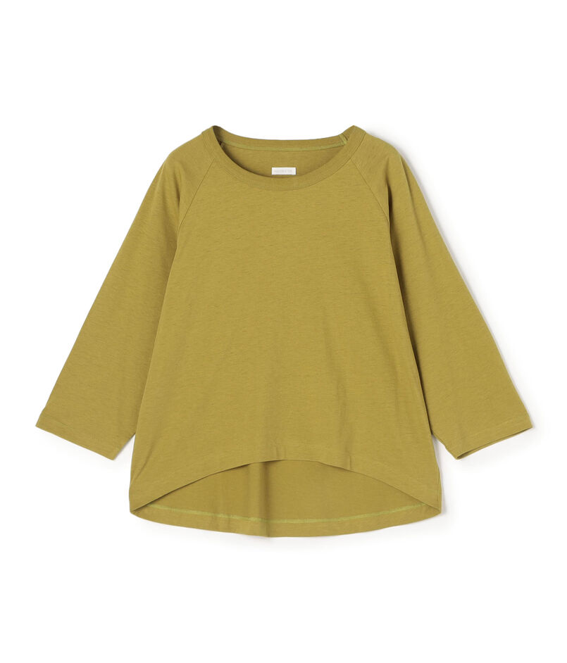 コットンリネンジャージー ラグランスリーブプルオーバー