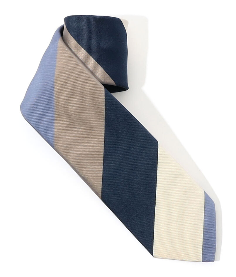 FRANCO BASSI シルクジャガード レジメンタルストライプネクタイ