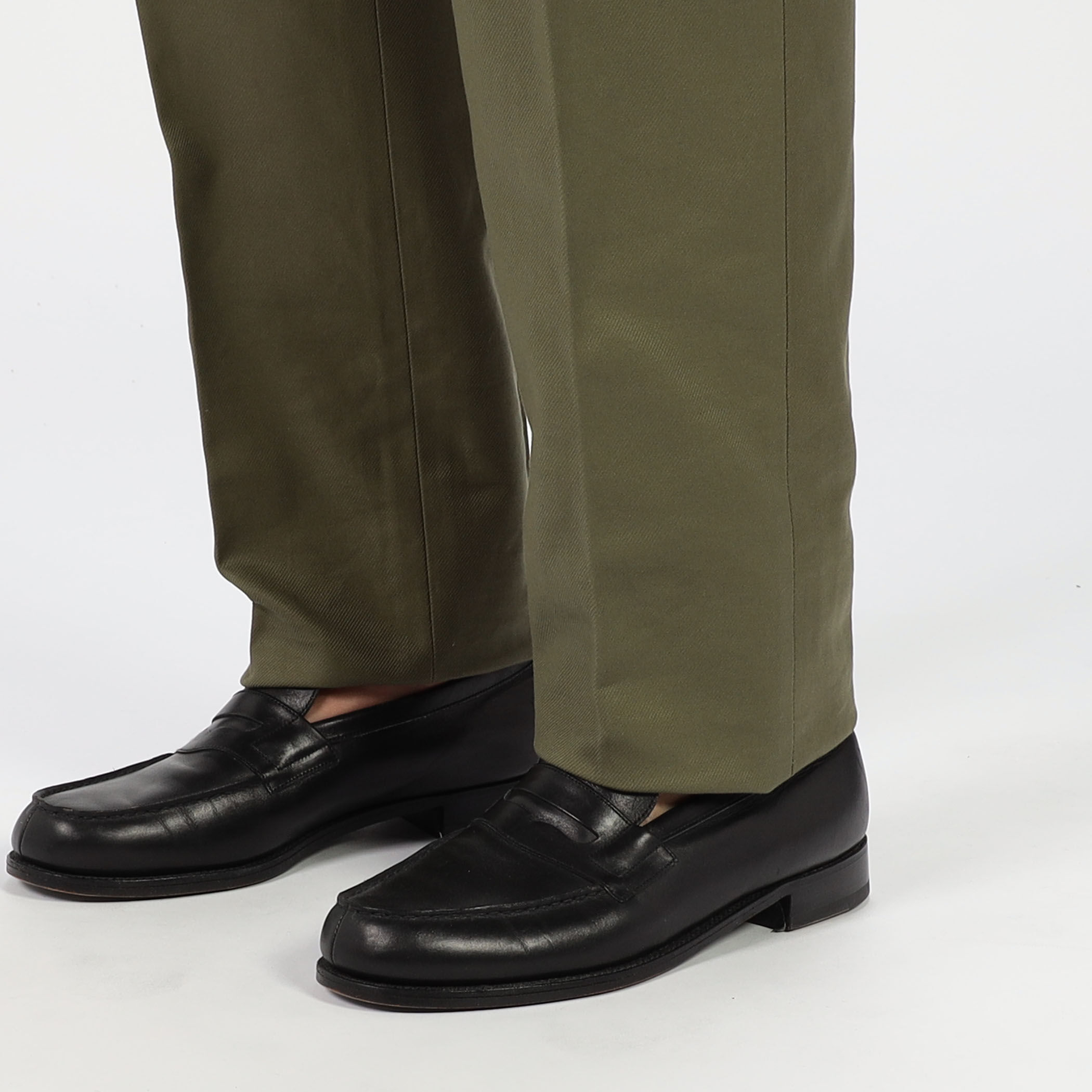 BERNARD ZINS SPENDER コットン シンチバック ワイドトラウザーズ