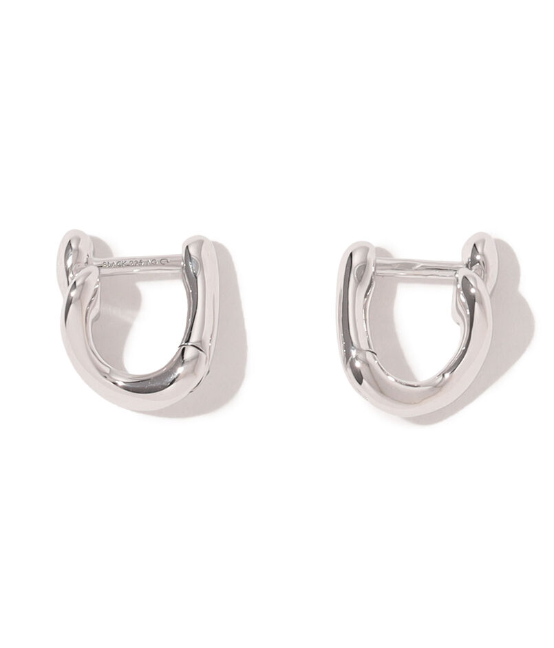MARIA BLACK Whirl Huggie Silver ピアス