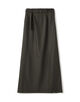 ウールメルトンポプリン Iラインスカート