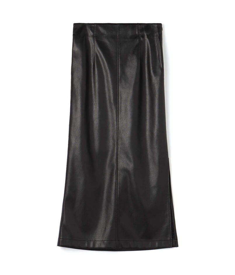 レザーライクIラインロングスカート｜トゥモローランド 公式通販 