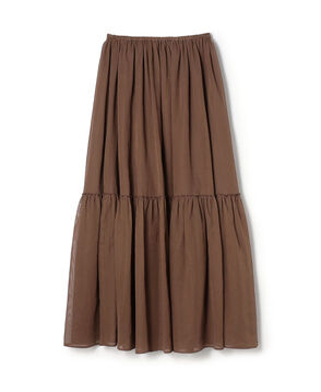 ルコットンオーガンジー ティアードスカート
