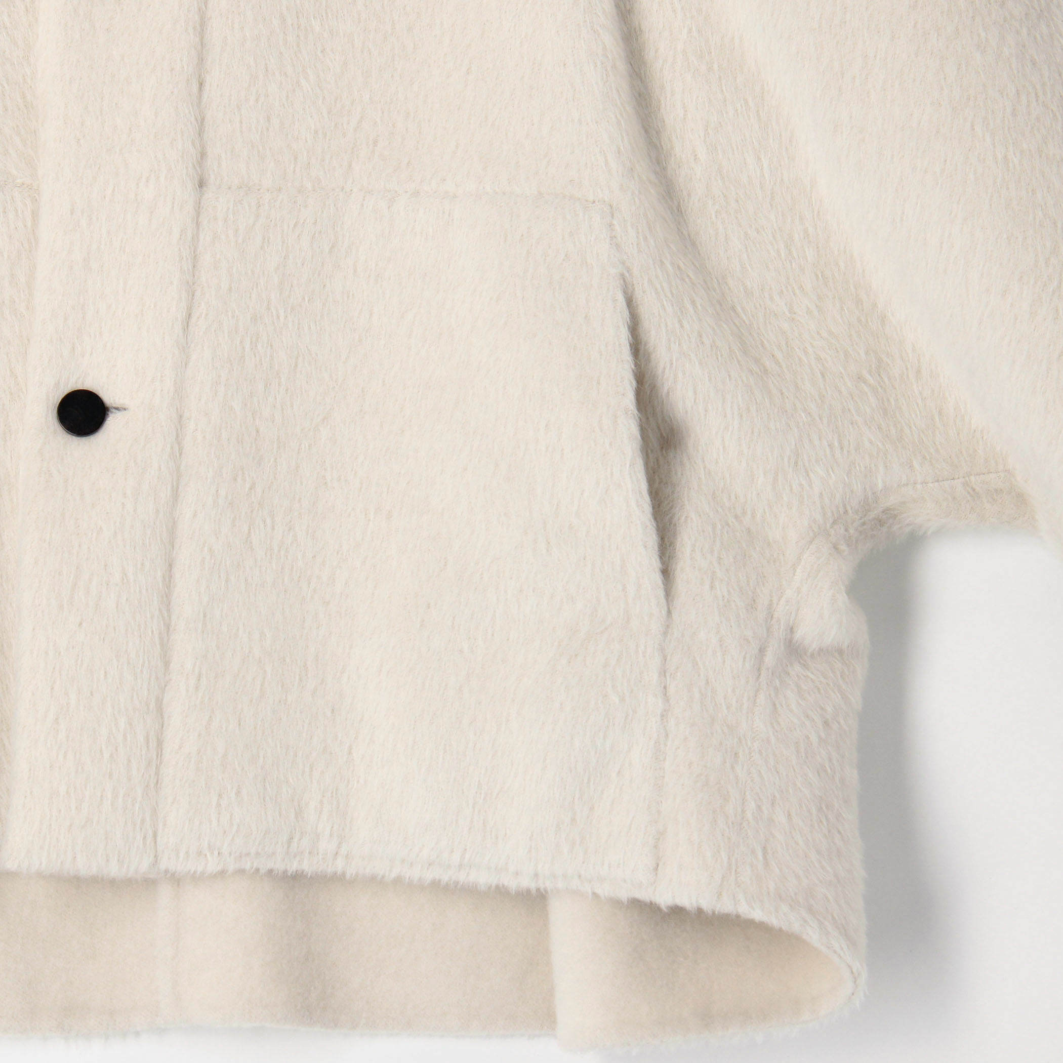 アルパカダブルフェイス ドルマンショートコート｜トゥモローランド