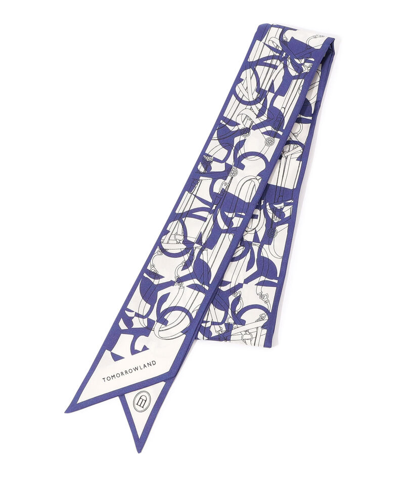 ATELIER TOMORROW BIT MOTIF BANDEAU シルクスカーフ