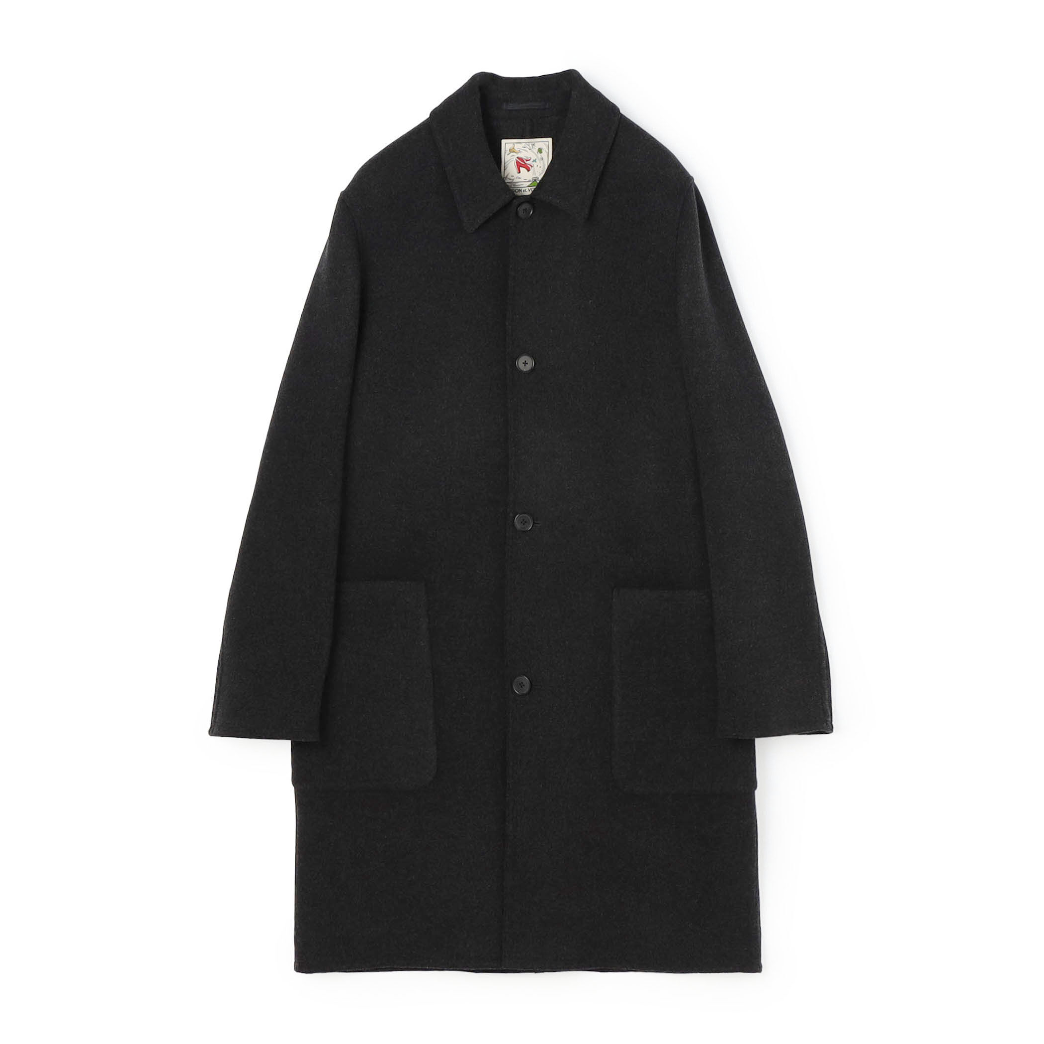 Pocket.Aroma Mab　ベージュ　メルトン一つボタンコート ストレッチウールメルトン ステンカラーコート｜トゥモローランド 公式通販