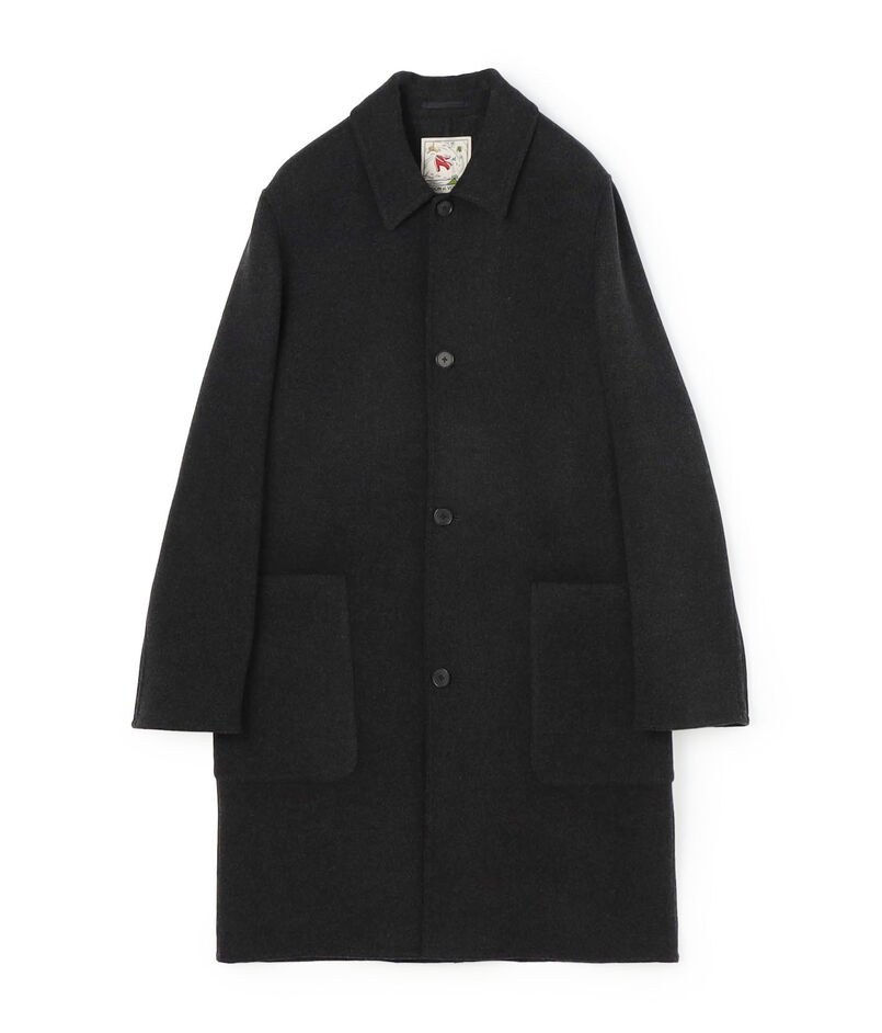 ストレッチウールメルトン ステンカラーコート