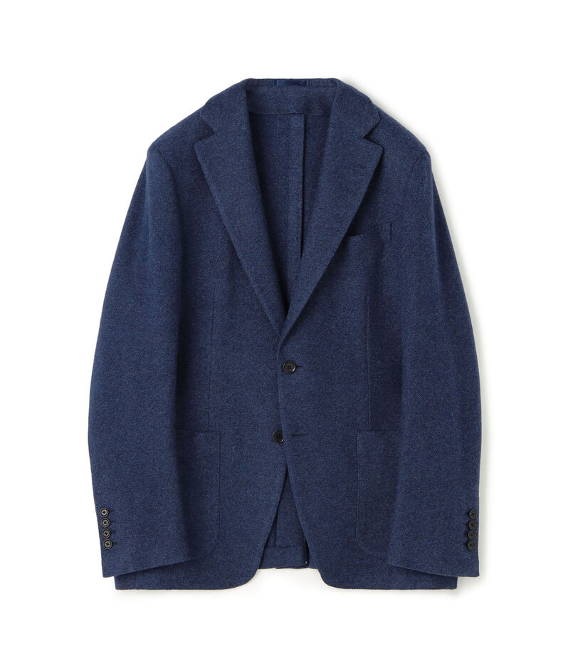 カシミヤジャージー シングルブレステッド2Bジャケット LORO PIANA