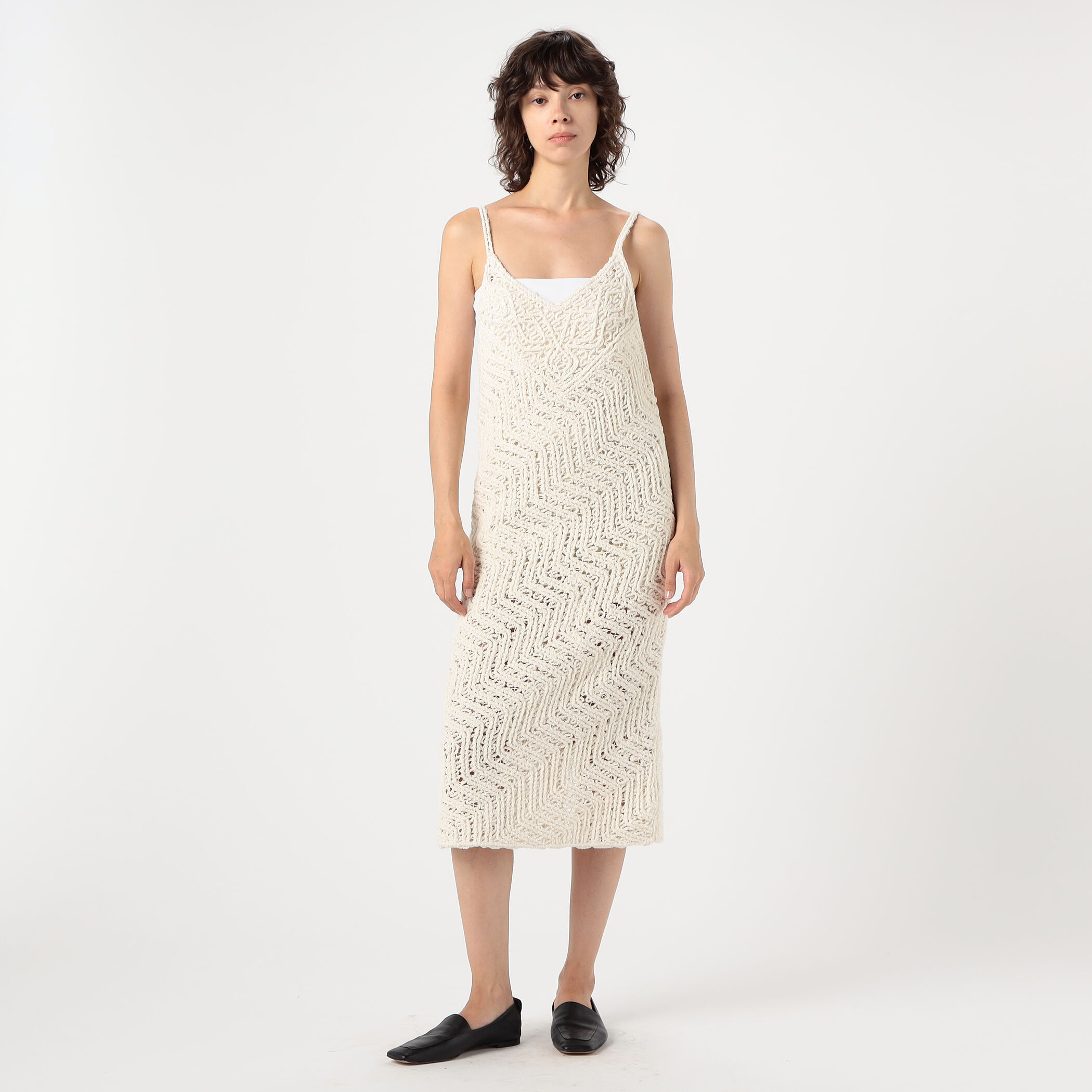 JIL SANDER SPAGHETTI DRESS キャミソール ニットドレス JIL SANDER SPAGHETTI DRESS キャミソール ニットドレス