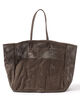 AMIACALVA WASHED LEATHER MESH TOTE L トートバッグ