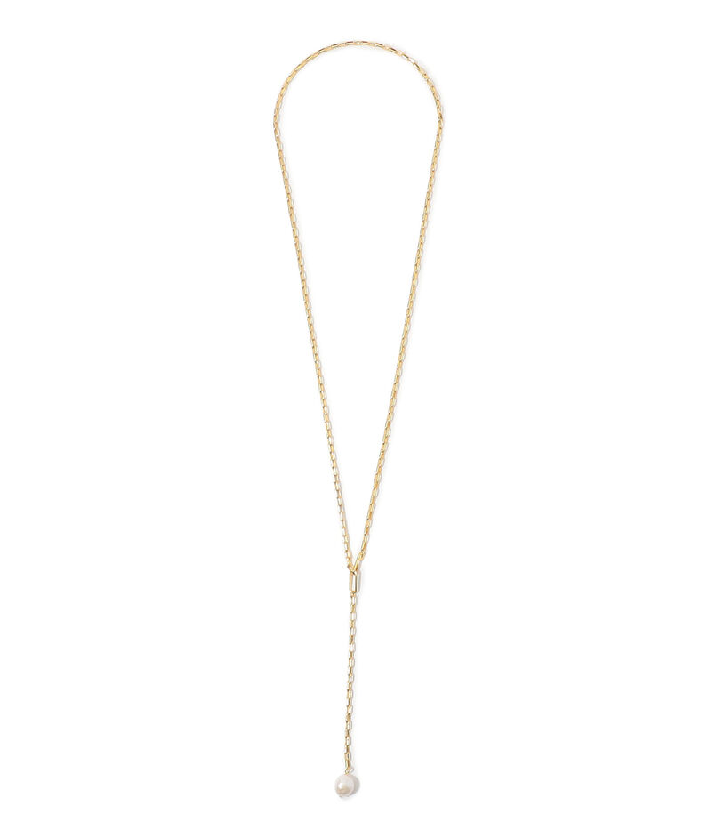 【別注】januka Chain w/Pearl ロングネックレス