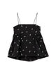 【別注】ne Quittez pas BLACK Camisole Embroidery トップス