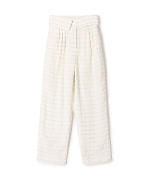 ドットジャカード ウエストベルトパンツ