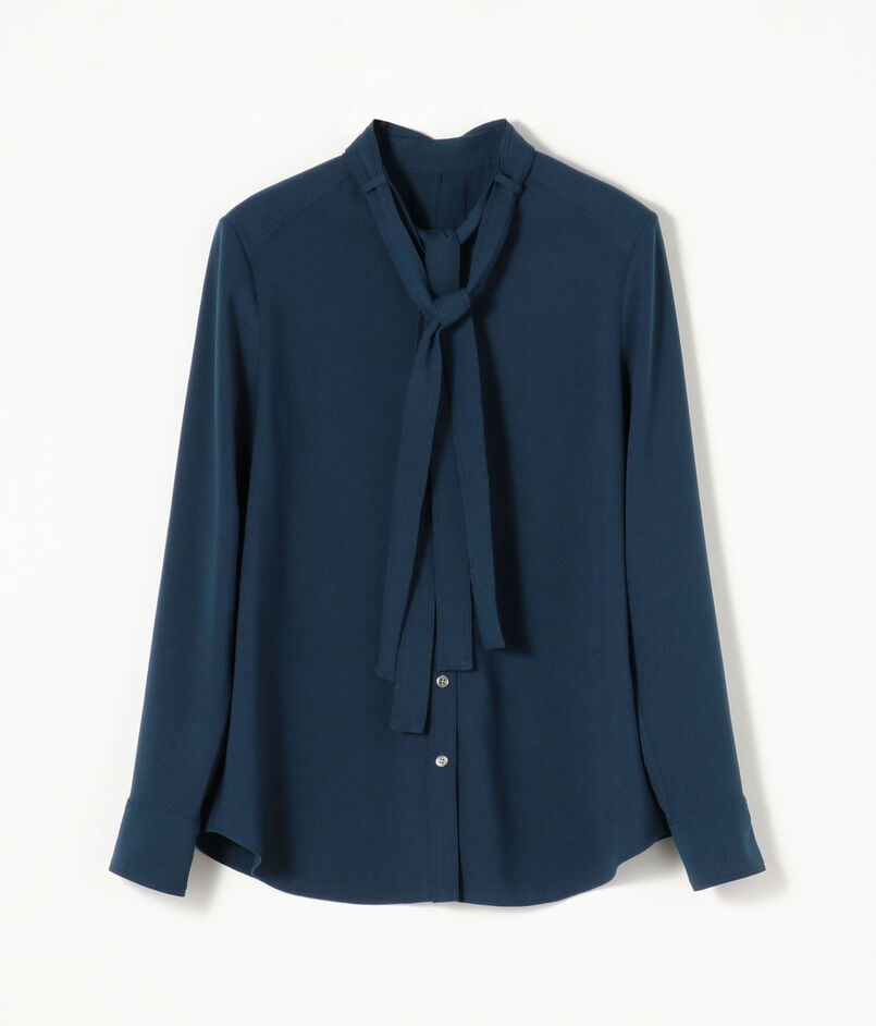 ポリエステルアムンゼン ボウタイブラウス