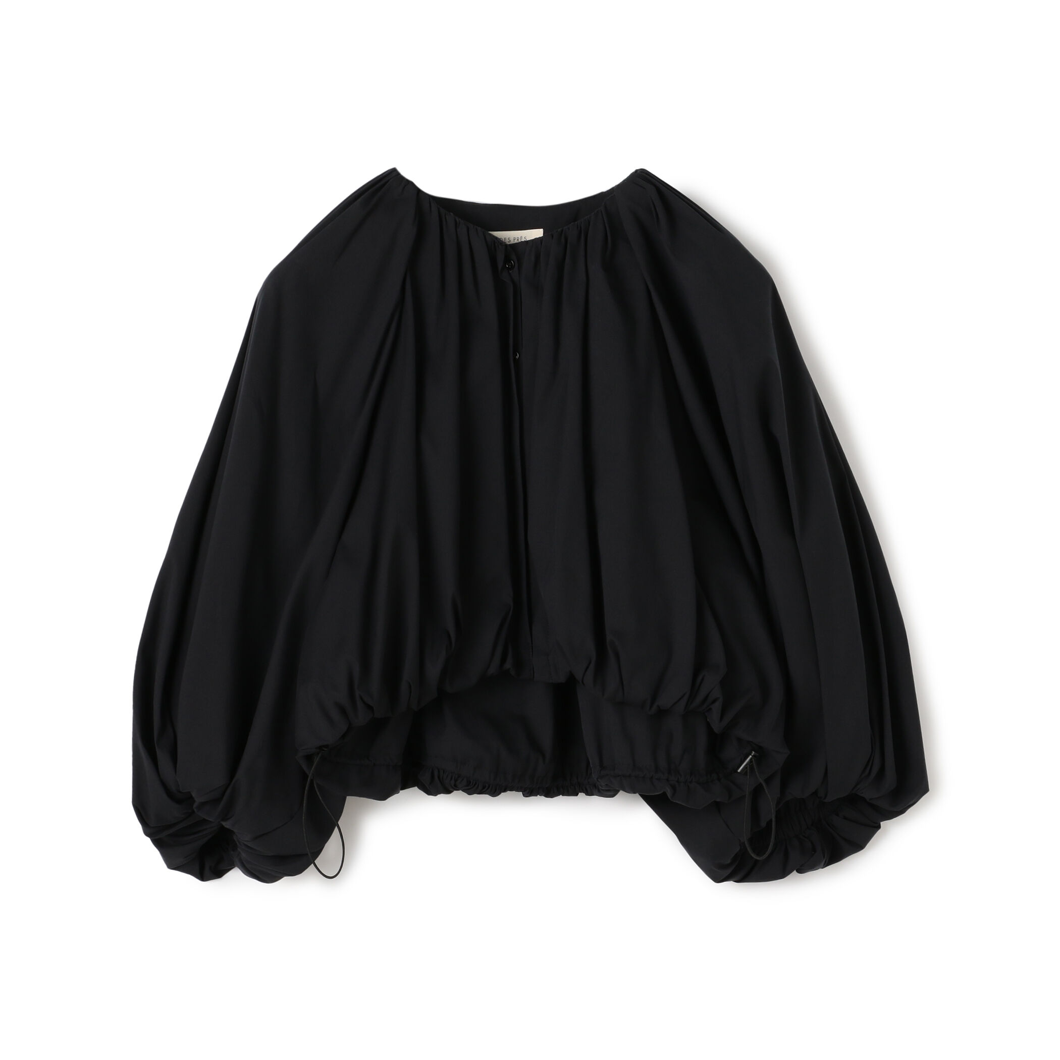 コットンストレッチポプリン クロップドバブルブルゾン