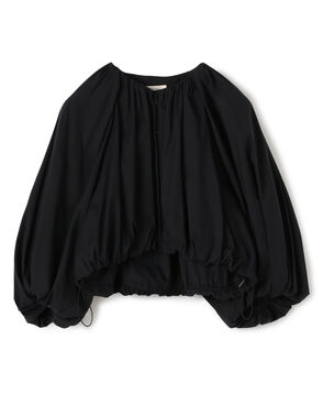 コットンストレッチポプリン クロップドバブルブルゾン