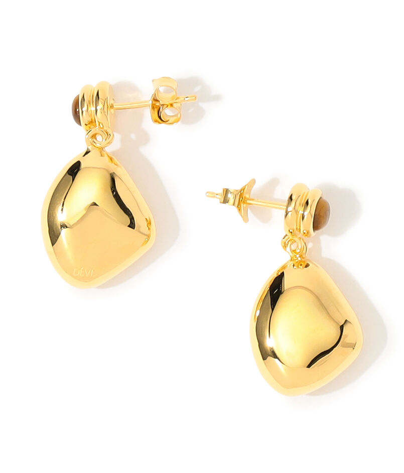 DEVE La Radieuse Tiger's eye ドロップピアス