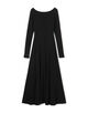 ウールクリアスムース ボートネックワンピース