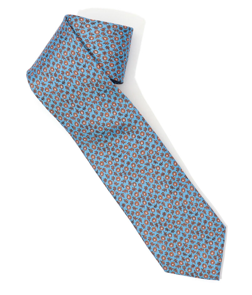 STEFANO BIGI シルクプリント 小紋柄ネクタイ
