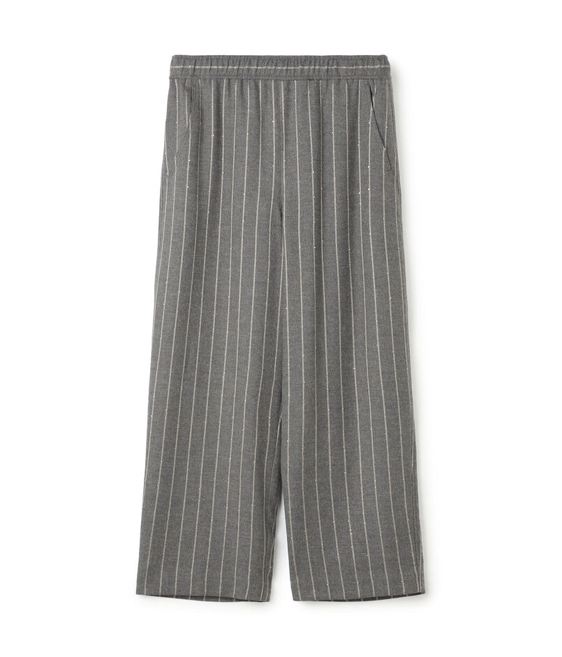 ノーブルフラノ イージーストレートパンツ