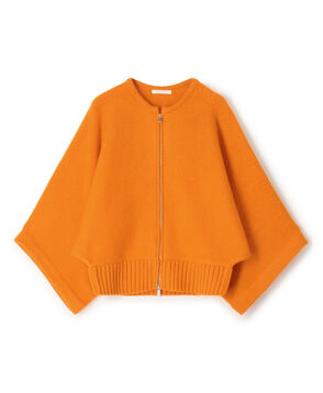 スコットランドウール ジップアップカーディガン