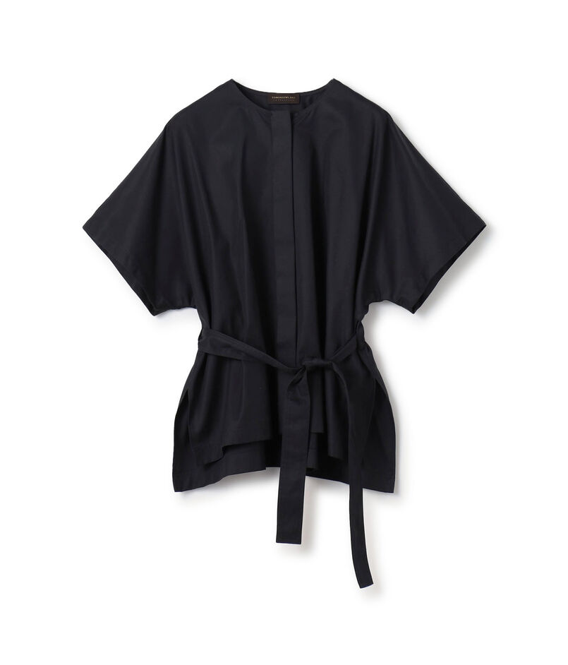 コットンギャバジン ベルテッドシャツ