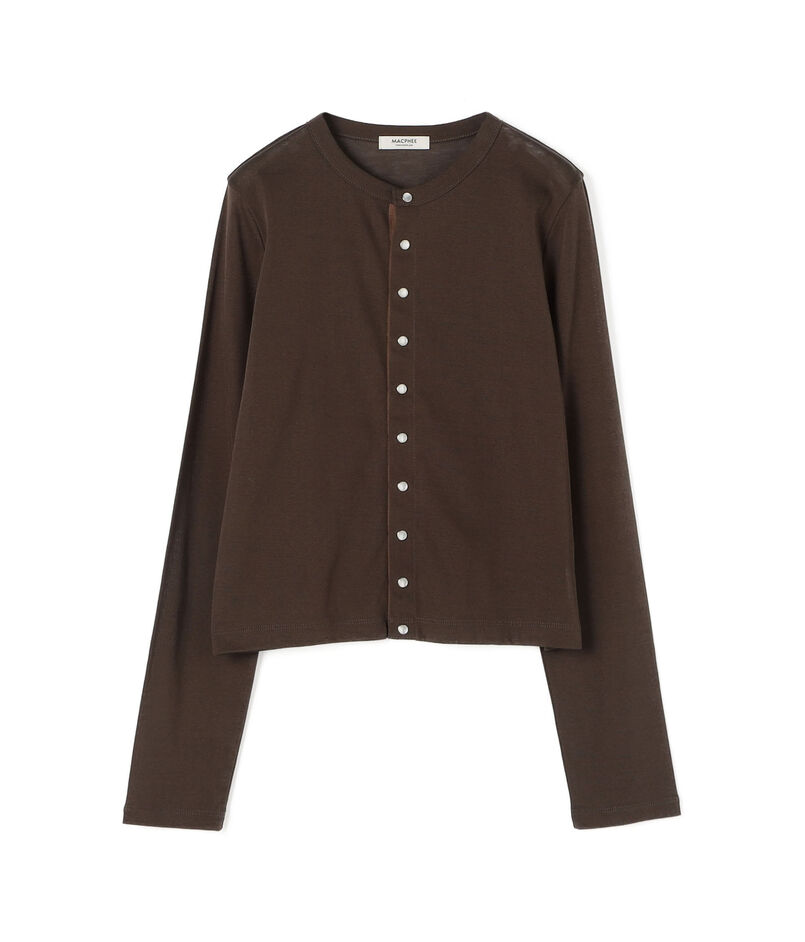 【WEB先行予約】ハイゲージジャージー クルーネックカーディガン