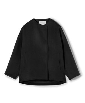 ウールカシミヤビーバー ショートコクーンコート