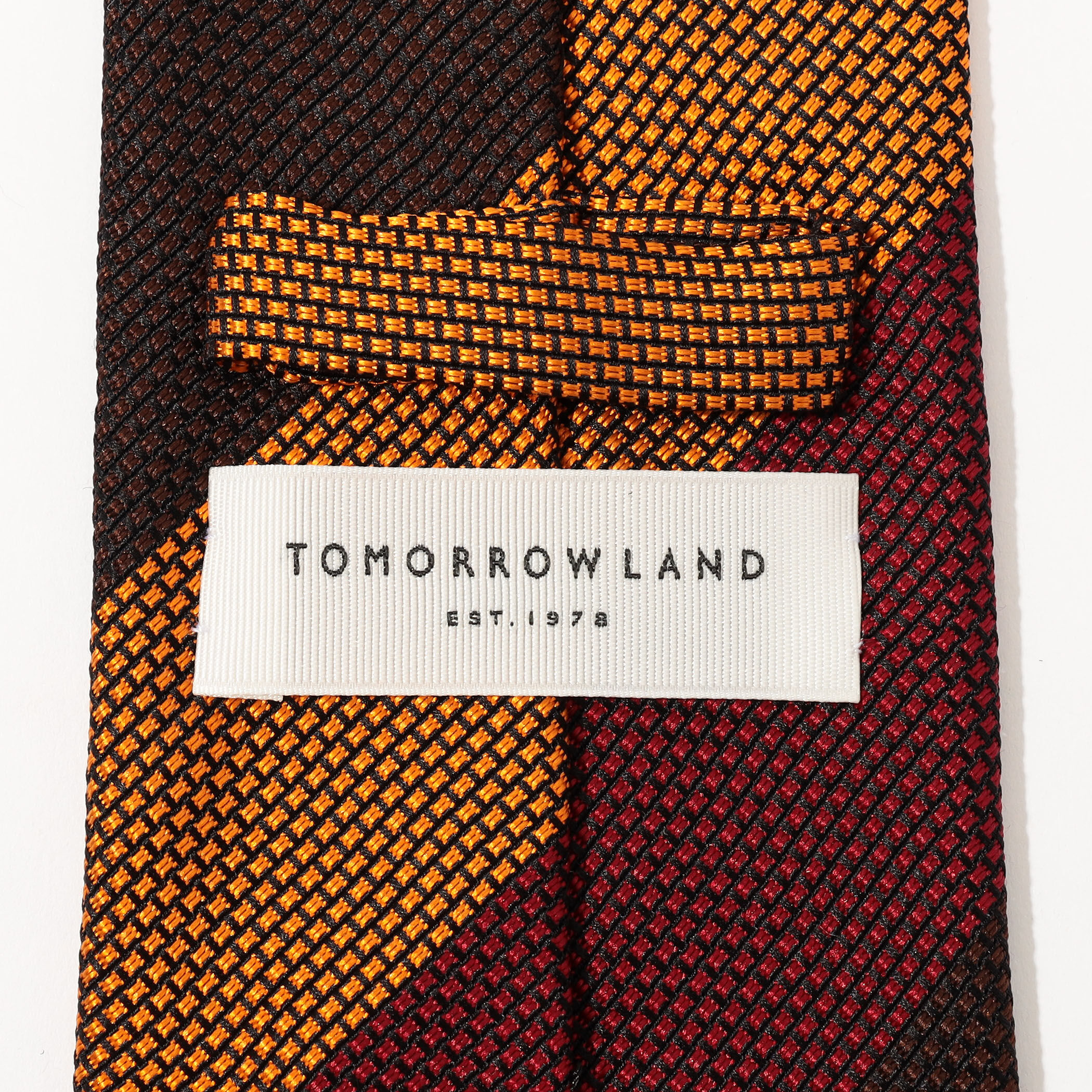 TOMORROWLAND シルクジャガード レジメンタルストライプネクタイ
