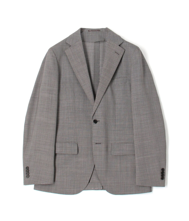 ■Super120'sウールポリエステル シングルブレステッド2Bジャケット